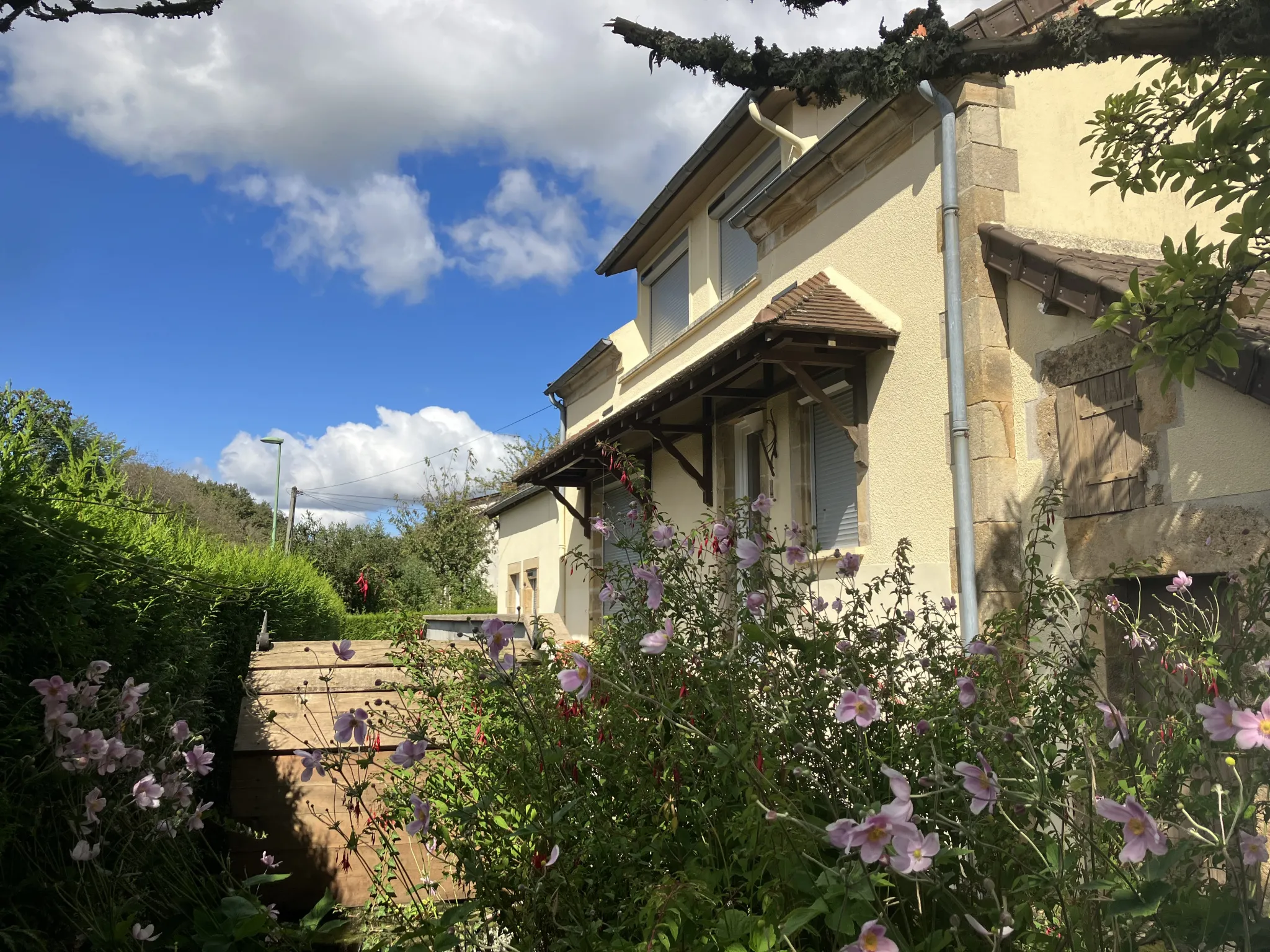 Grande maison rénovée à Trois-Vèvres avec jardin arboré 