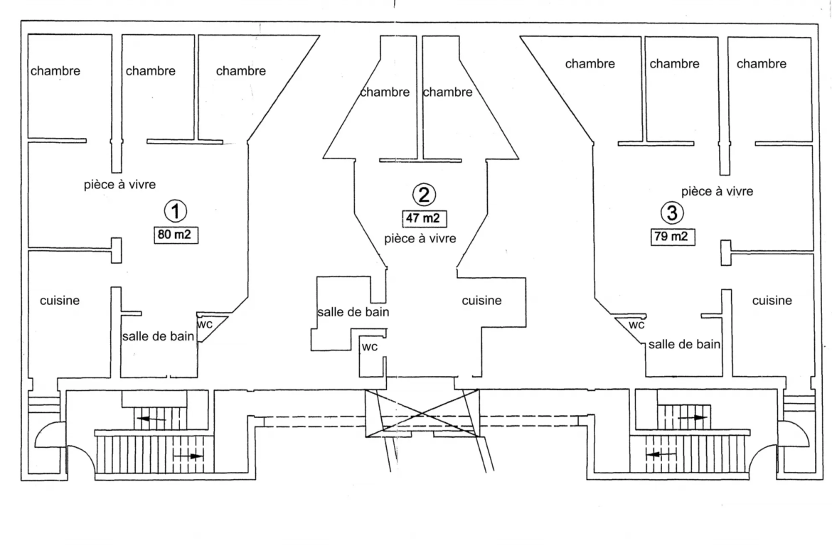 Terrain constructible et immeuble à Colleville Montgomery 