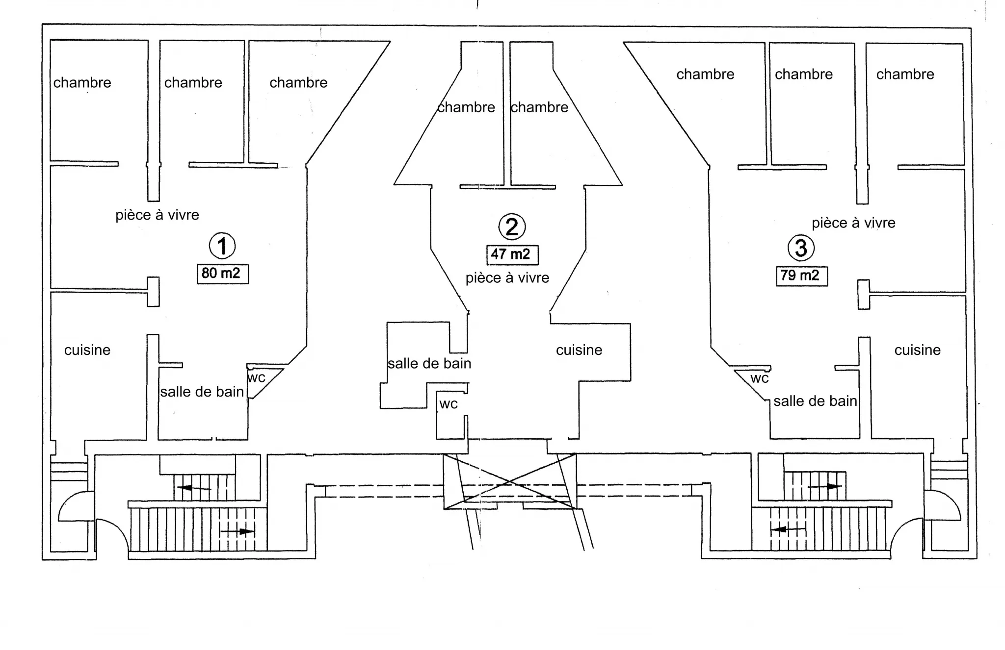 Terrain constructible et immeuble à Colleville Montgomery 