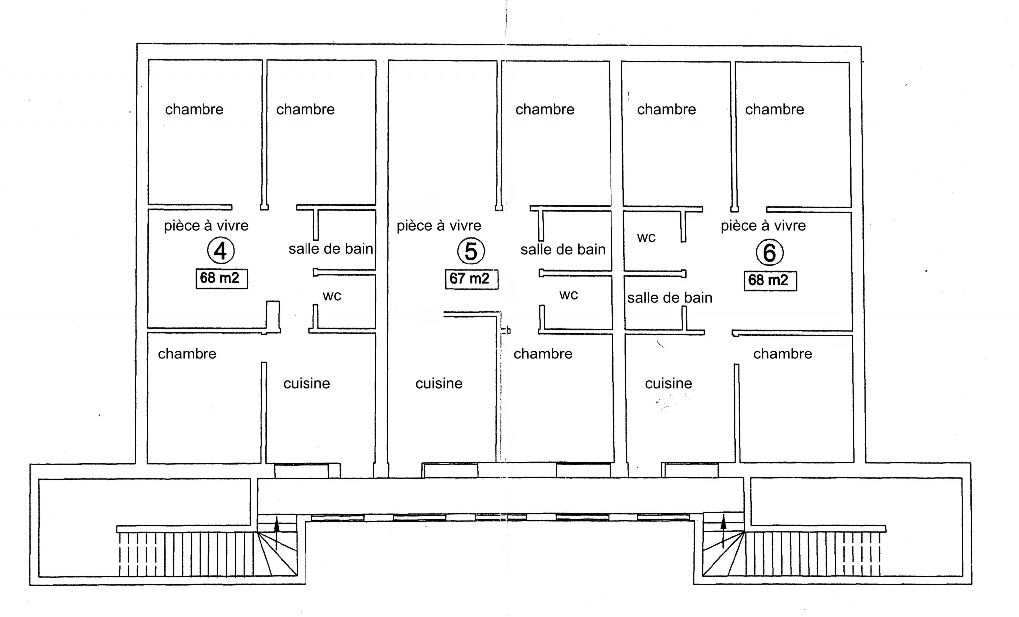 Terrain constructible et immeuble à Colleville Montgomery 