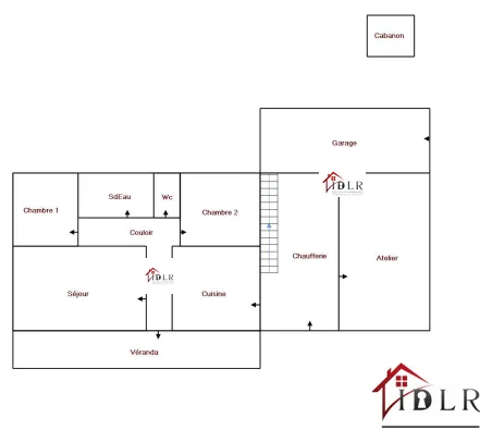 Maison 2 chambres avec terrain constructible à Louhans 