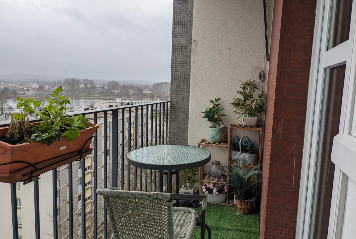 À vendre : Appartement 2 chambres avec vue sur Loire à Nevers 