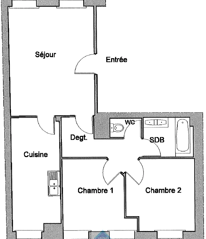 À vendre : Appartement T3 à Abbeville avec 8.1% de rendement brut 