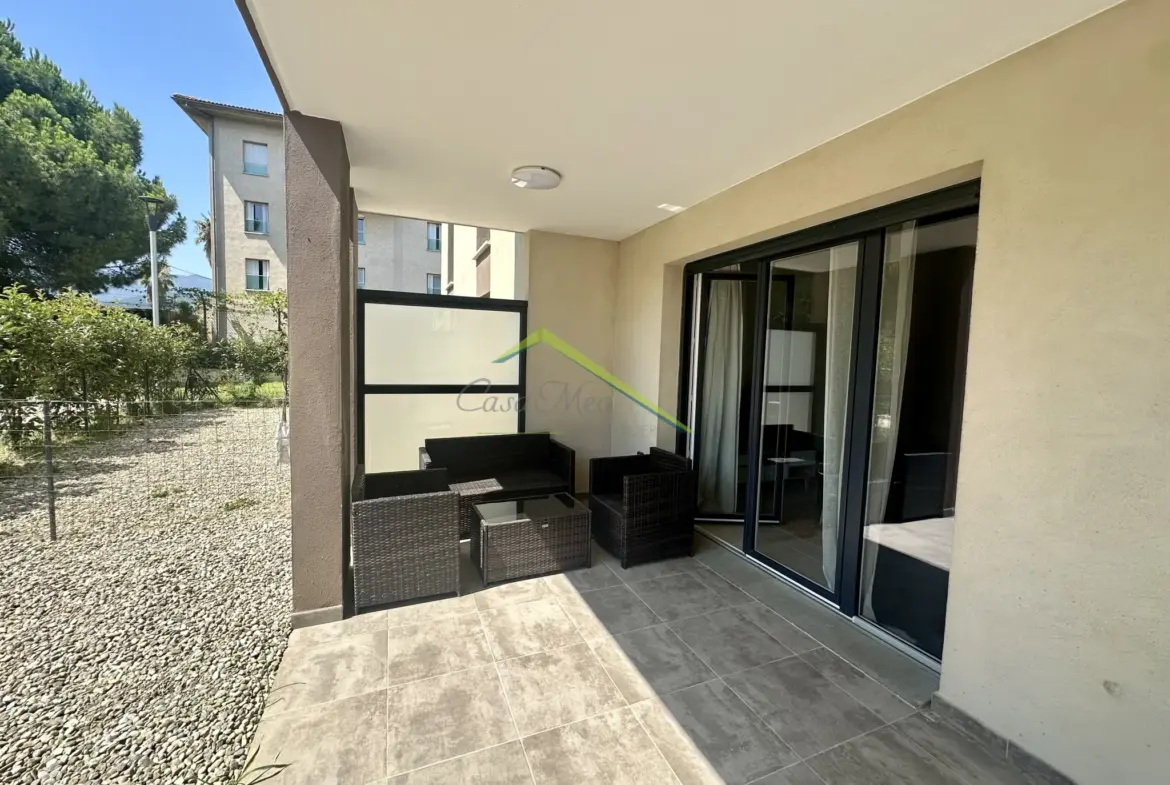 VESCOVATO - Studio/T2 en Rez-de-Jardin à Vendre 