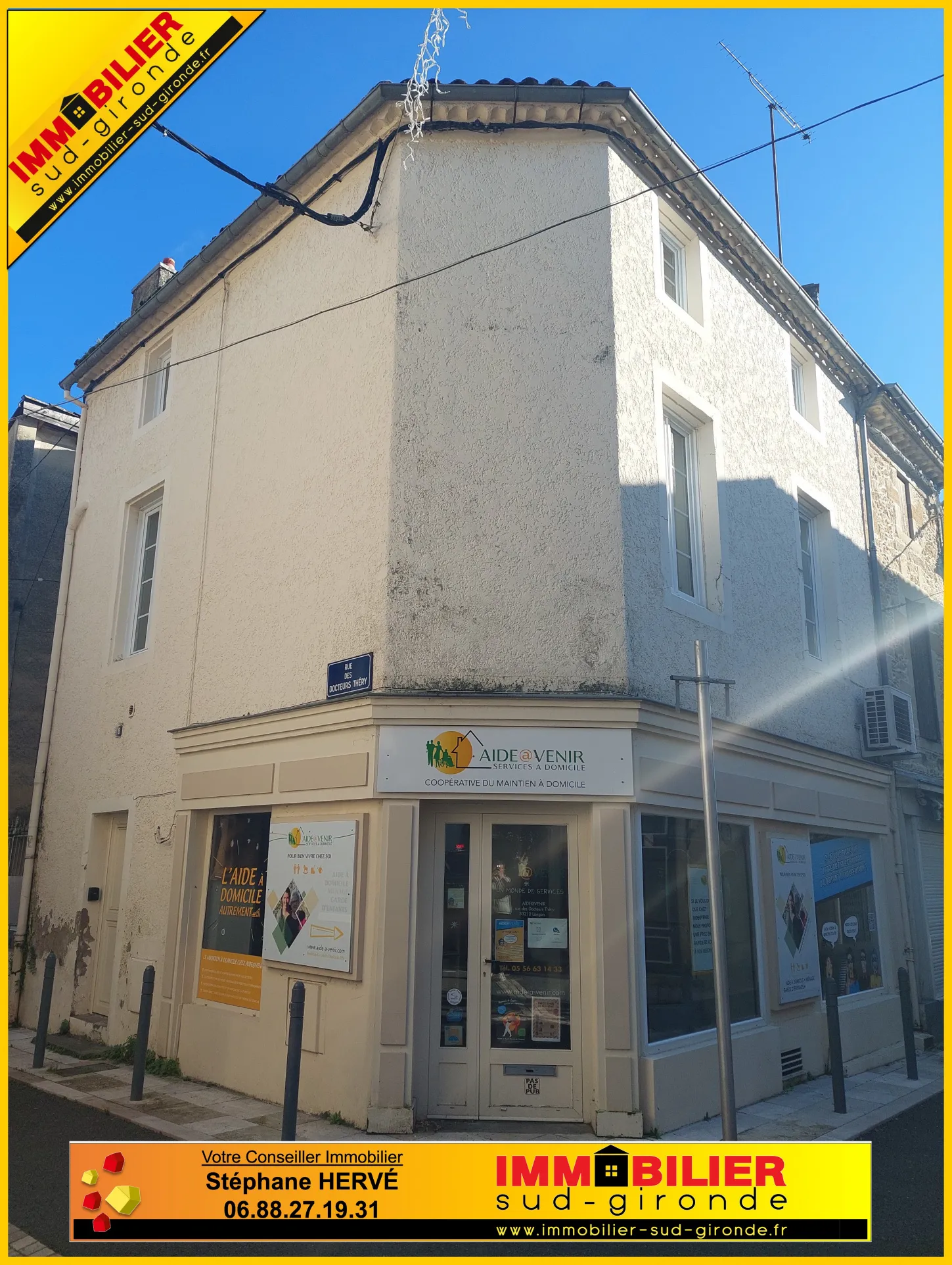 Local Commercial et Appartement à Vendres à Langon, Rue Piétonne 