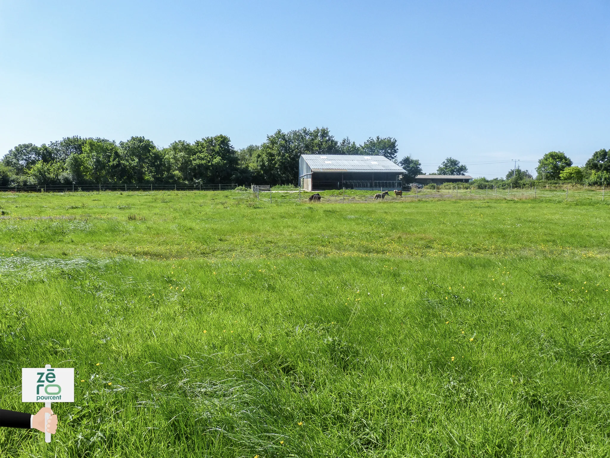 Terrain de loisirs de 7.5 hectares à Les Cerqueux 