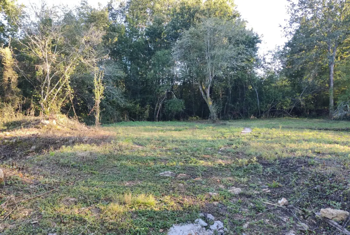 Terrain constructible de 3600m2 pour projet en bois à Brantôme 