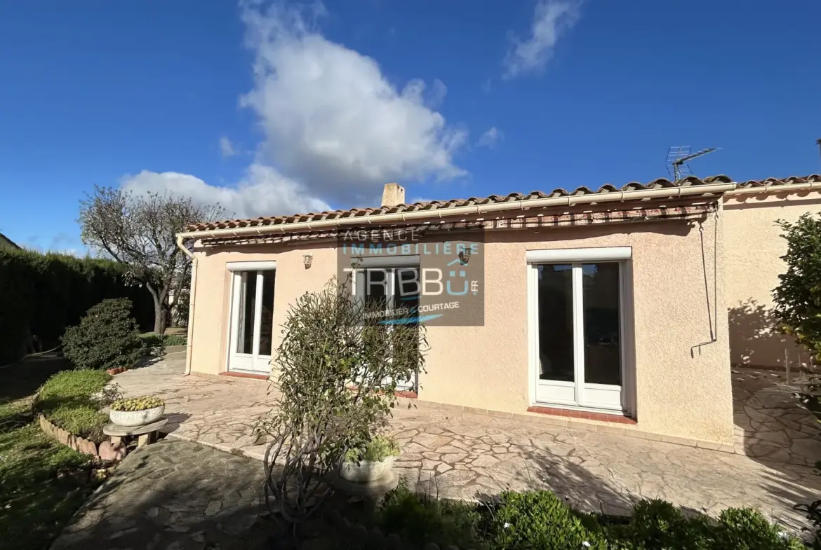 Charmante villa de plain-pied avec jardin à Pollestres 