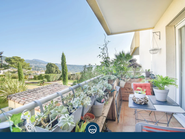 Appartement T2 rénové de 48 m² à Grasse avec balcon