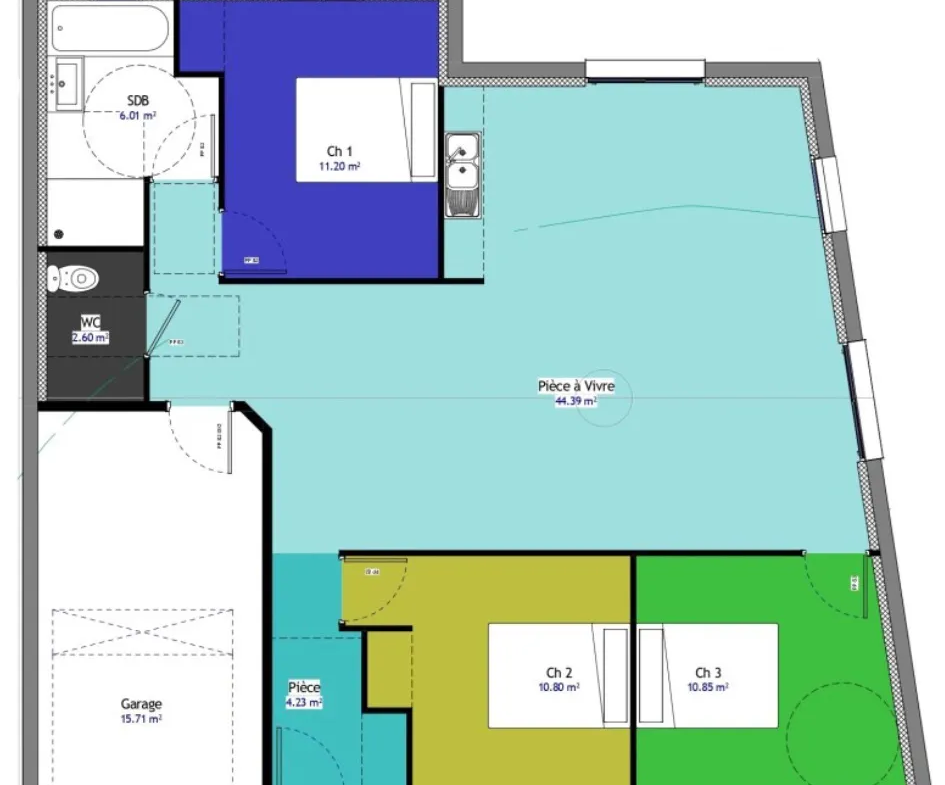 Maison neuve de 90 m² à Sennece les Mâcon - Disponible immédiatement 