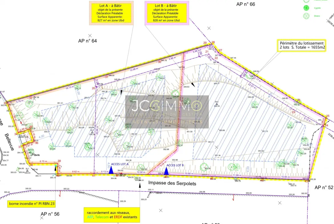 Terrain libre constructeur de 828 m² à Rocbaron 