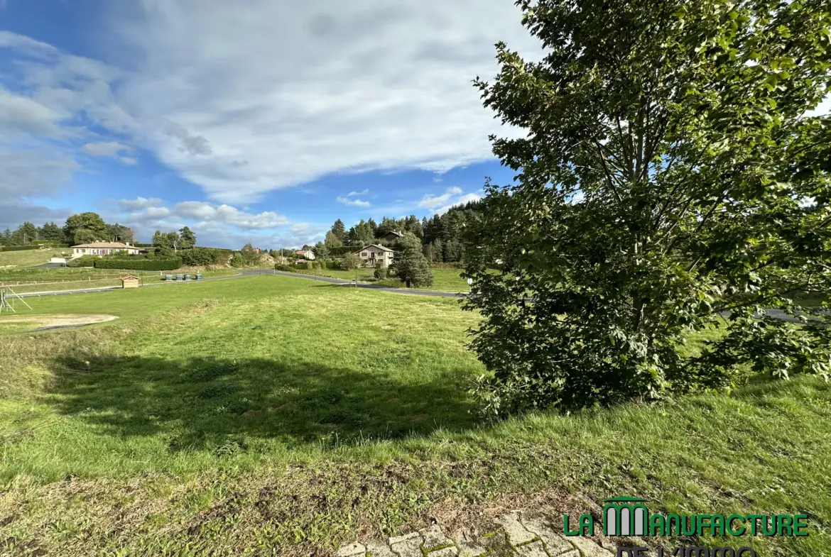 Terrain constructible de 1574 m² à Montfaucon-en-Velay 