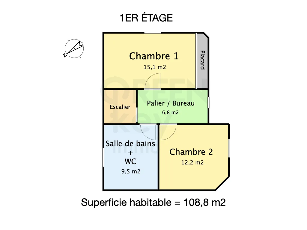 Maison à Blénéau (89220) - 5 pièces - 108,8 m2 avec terrain de 932 m2 