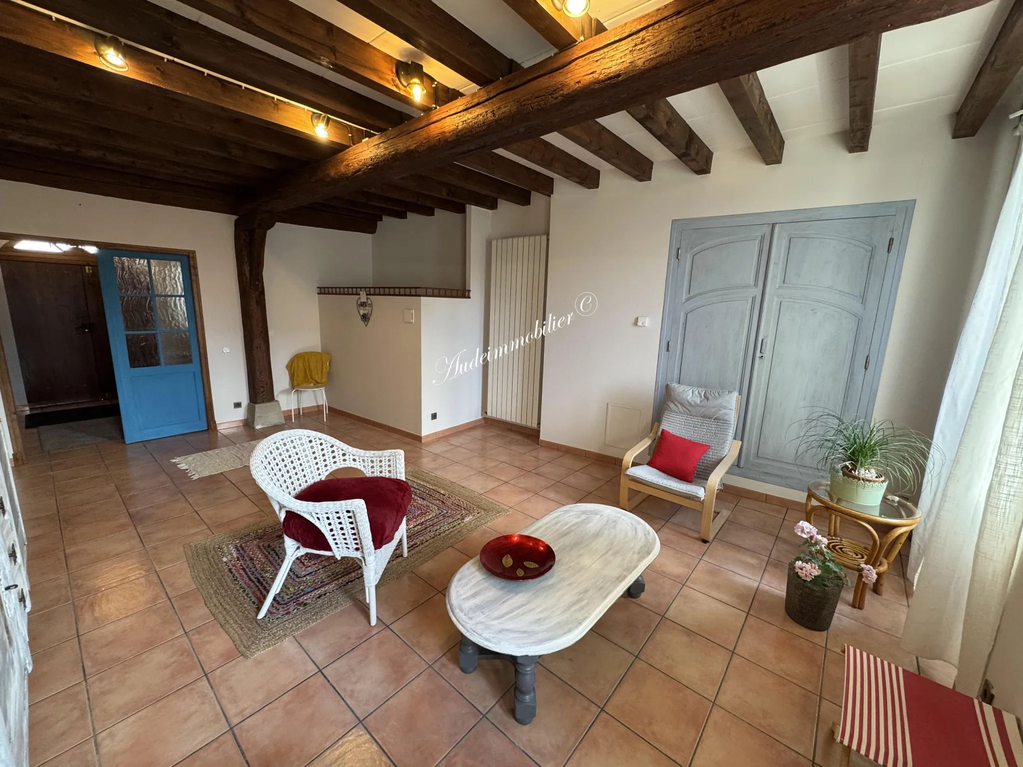 Grande maison en pierres renouvelée à Limoux - ancien château 