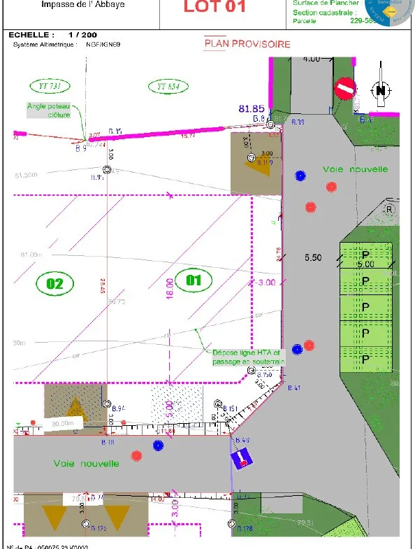 Terrain constructible de 475 m² à vendre à Guer (56380) 