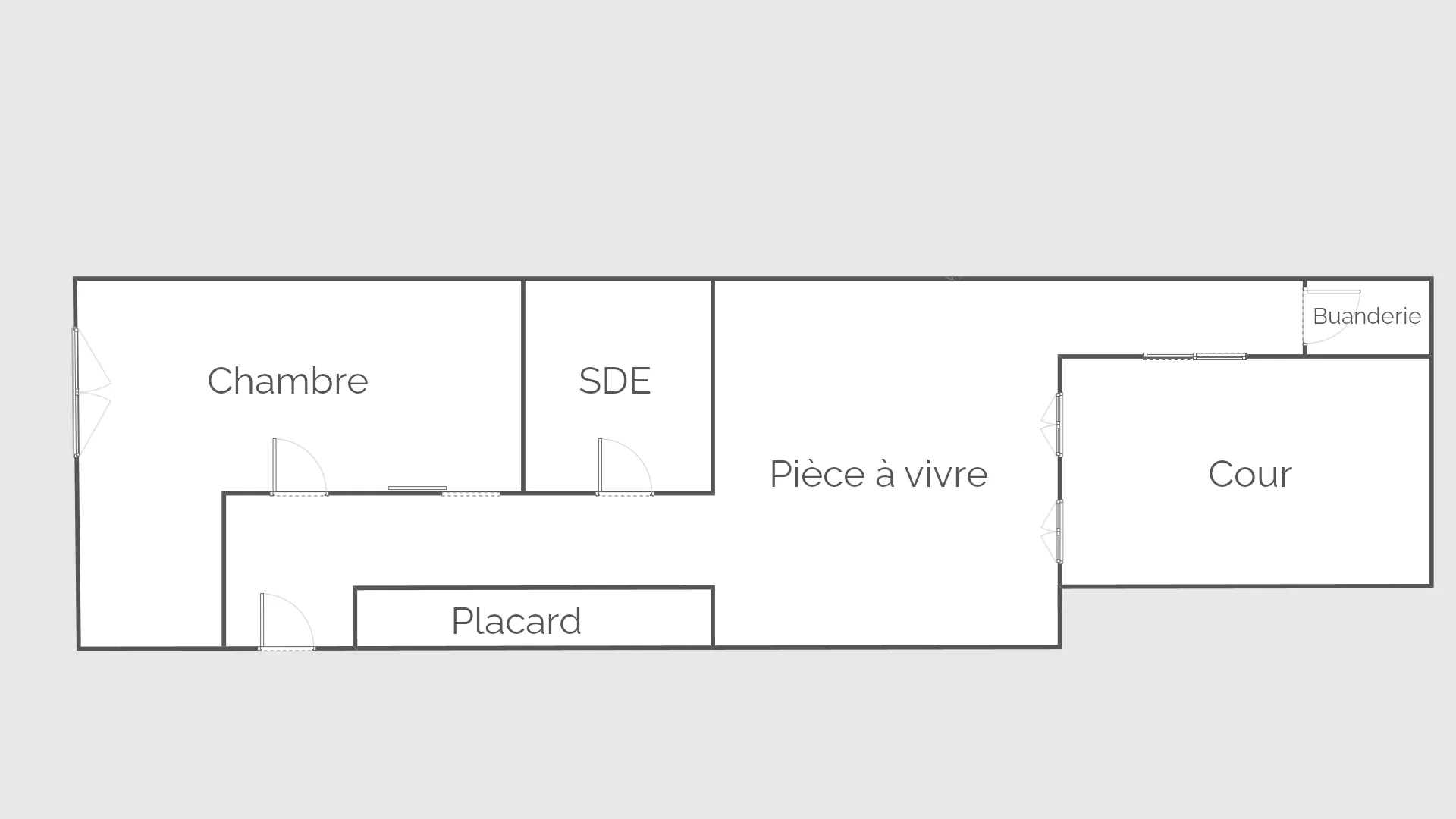 Bel appartement de 70 m² avec cour privative à Saintes 