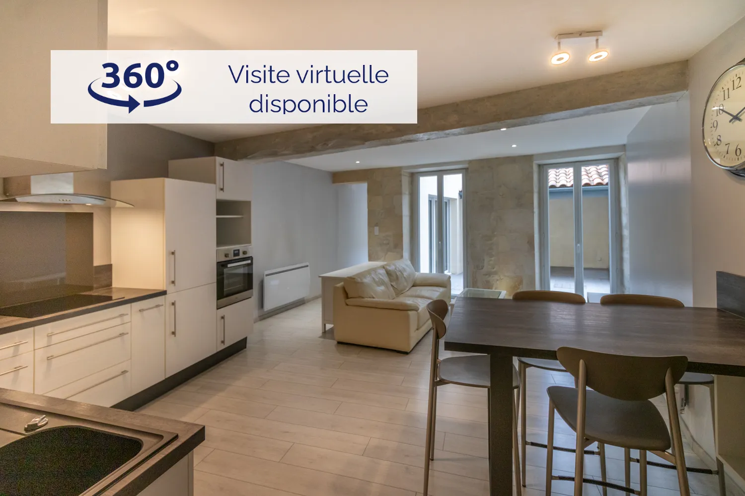 Bel appartement de 70 m² avec cour privative à Saintes 