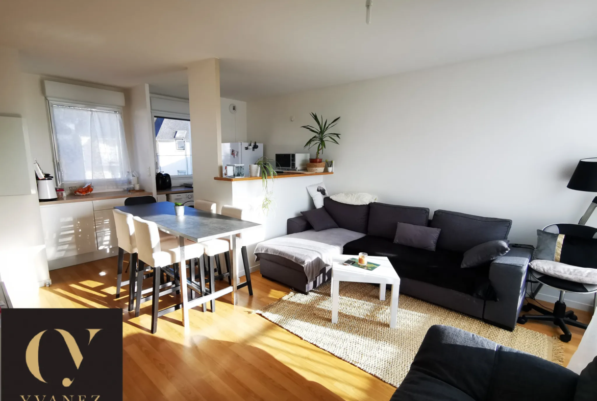 Bel appartement T2 de 43 m² avec balcon et parking à Servon-sur-Vilaine 