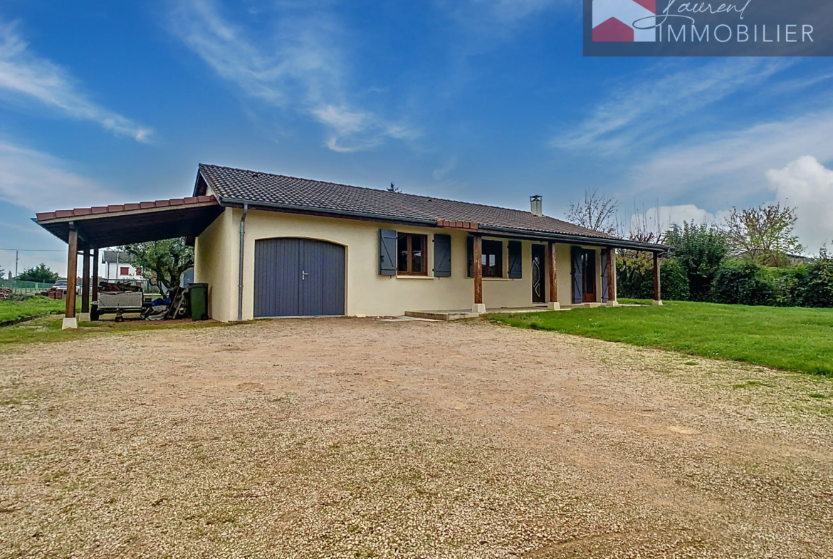 Maison de plain-pied 3 chambres avec garage à vendre à Pont de Vaux 