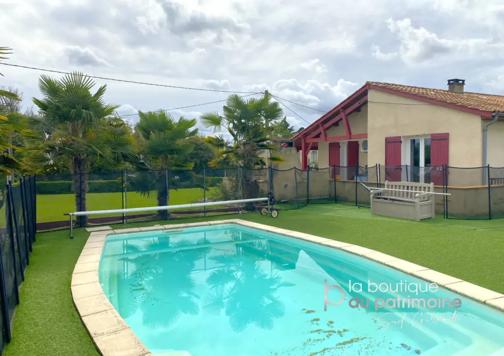 Maison de plain-pied, 160 m² avec piscine à Sainte Bazeille