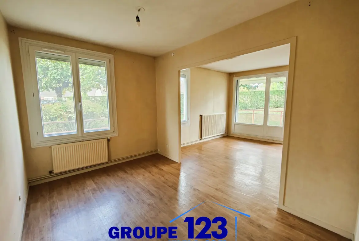 Appartement convivial à vendre en rez-de-chaussée à Migennes 