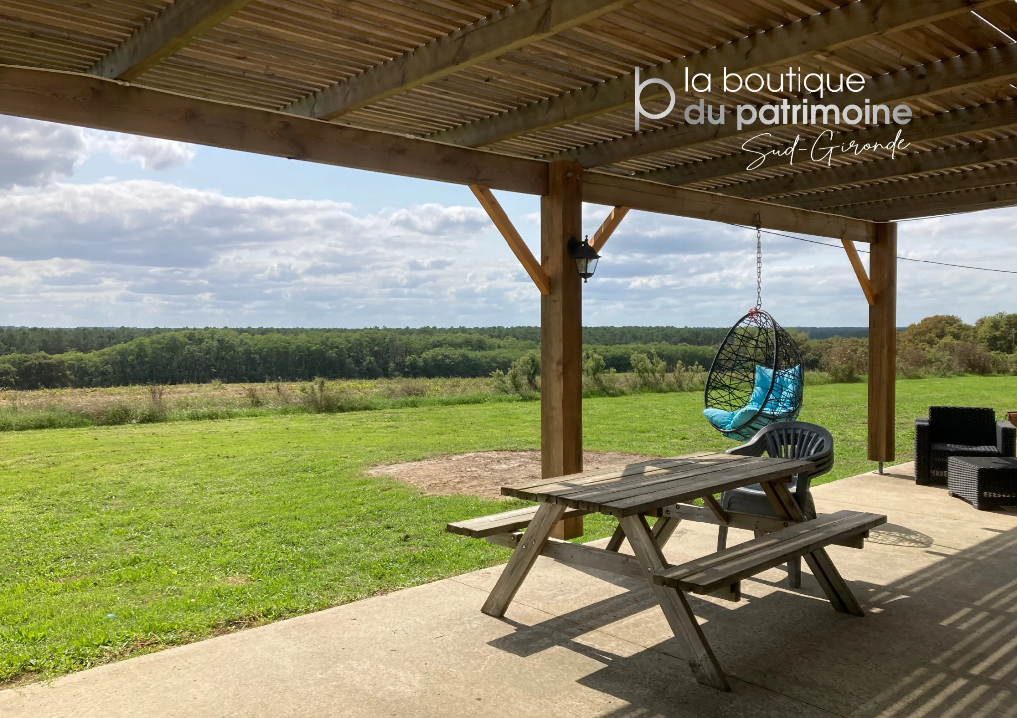 Maison rénovée de 130 m² à Bazas avec jardin et vue dégagée 