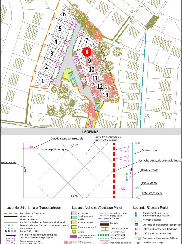 Terrain à bâtir de 336 m² en plein cœur de Châteaugiron 