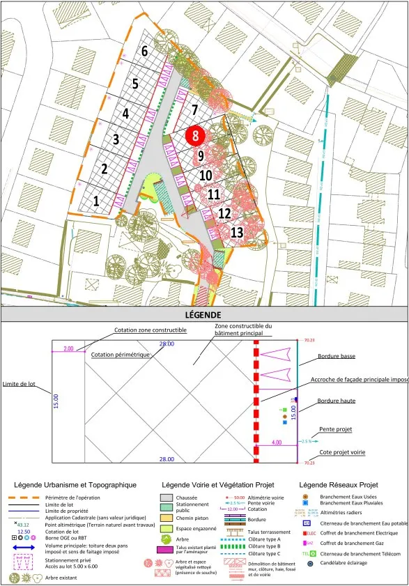 Terrain à bâtir de 336 m² en plein cœur de Châteaugiron 