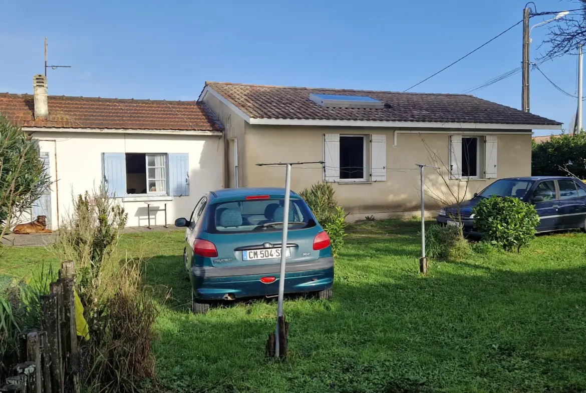 Maison de plain-pied T4 avec jardin à Margaux-Cantenac 