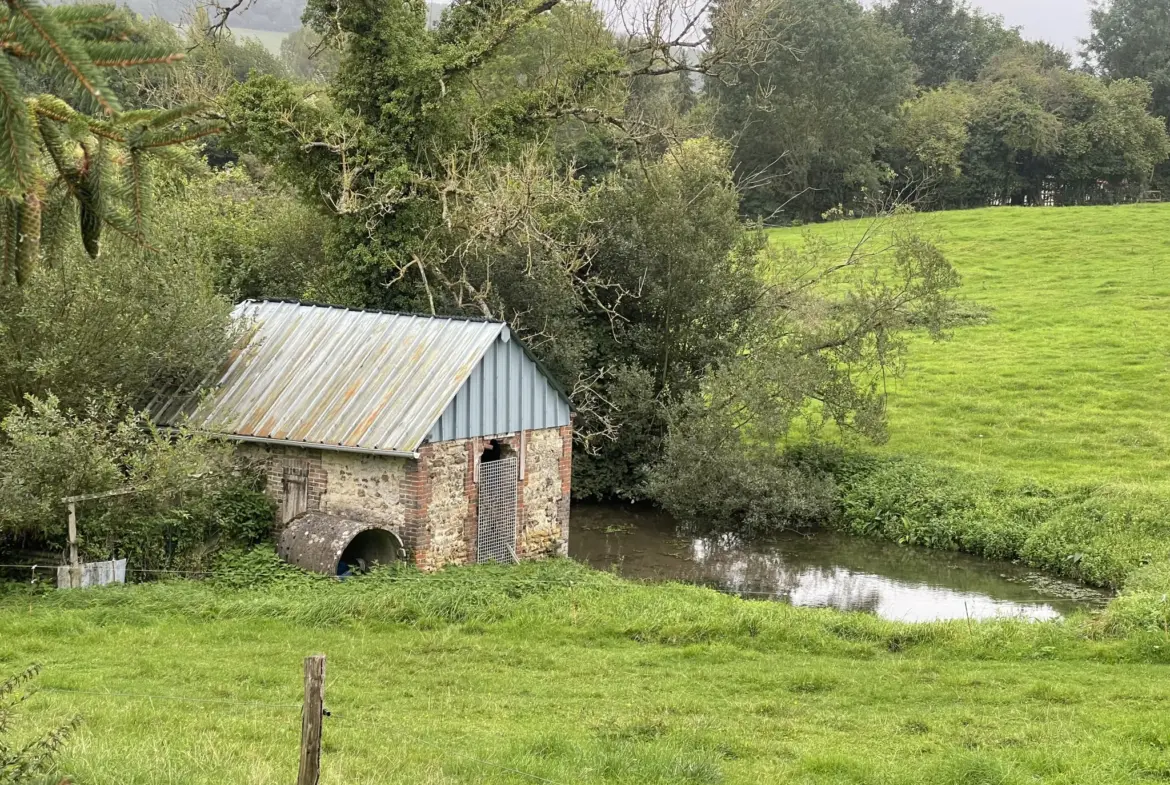 À vendre : Belle longère normande avec possibilités d'aménagement à Canapville 