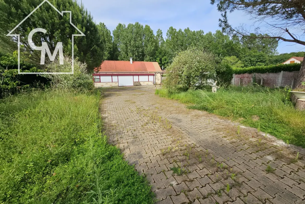 Maison de plain-pied avec dépendances et jardin clos à Le Pechereau 