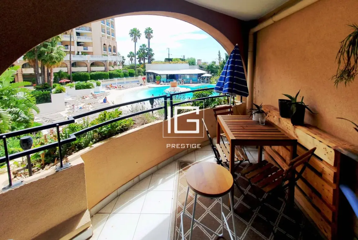 Appartement 2 pièces à vendre à Cannes avec piscine et parking 