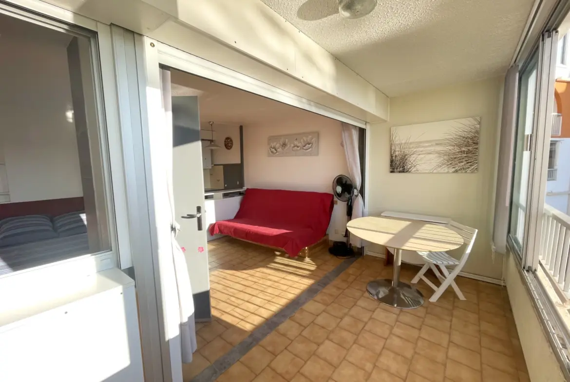 Appartement 2 pièces cabine au Cap d'Agde proche de la Plage Richelieu 