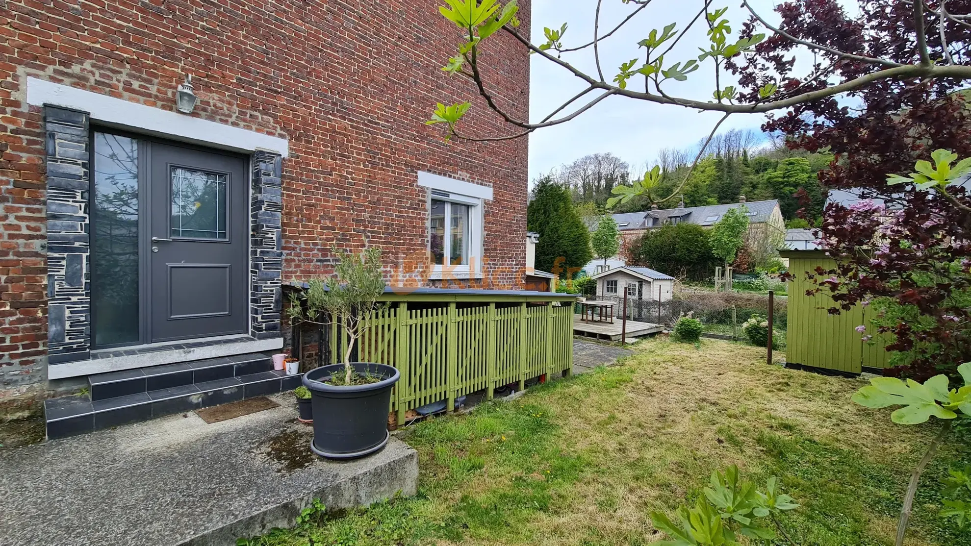 Maison brique et silex avec jardin à Fécamp à vendre 