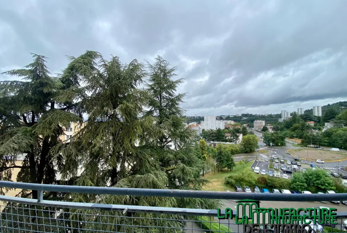 À vendre : Appartement F3 traversant avec balcon à Saint-Étienne Sud 