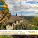 Maison de 72 m² à rénover avec dépendances et 9 hectares de terrain à Saint-Fortunat-sur-Eyrieux