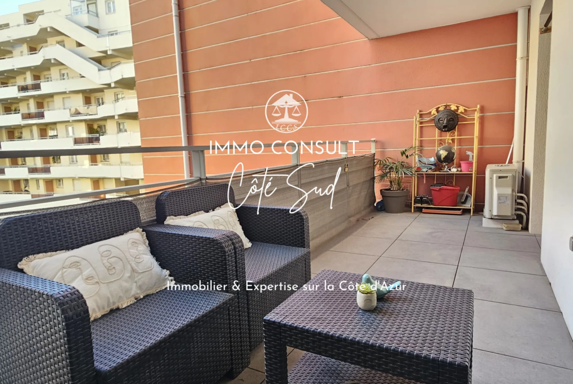 Appartement 2 pièces de 39,54 m² à Nice avec terrasse et garage 