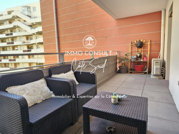 Appartement 2 pièces de 39,54 m² à Nice avec terrasse et garage