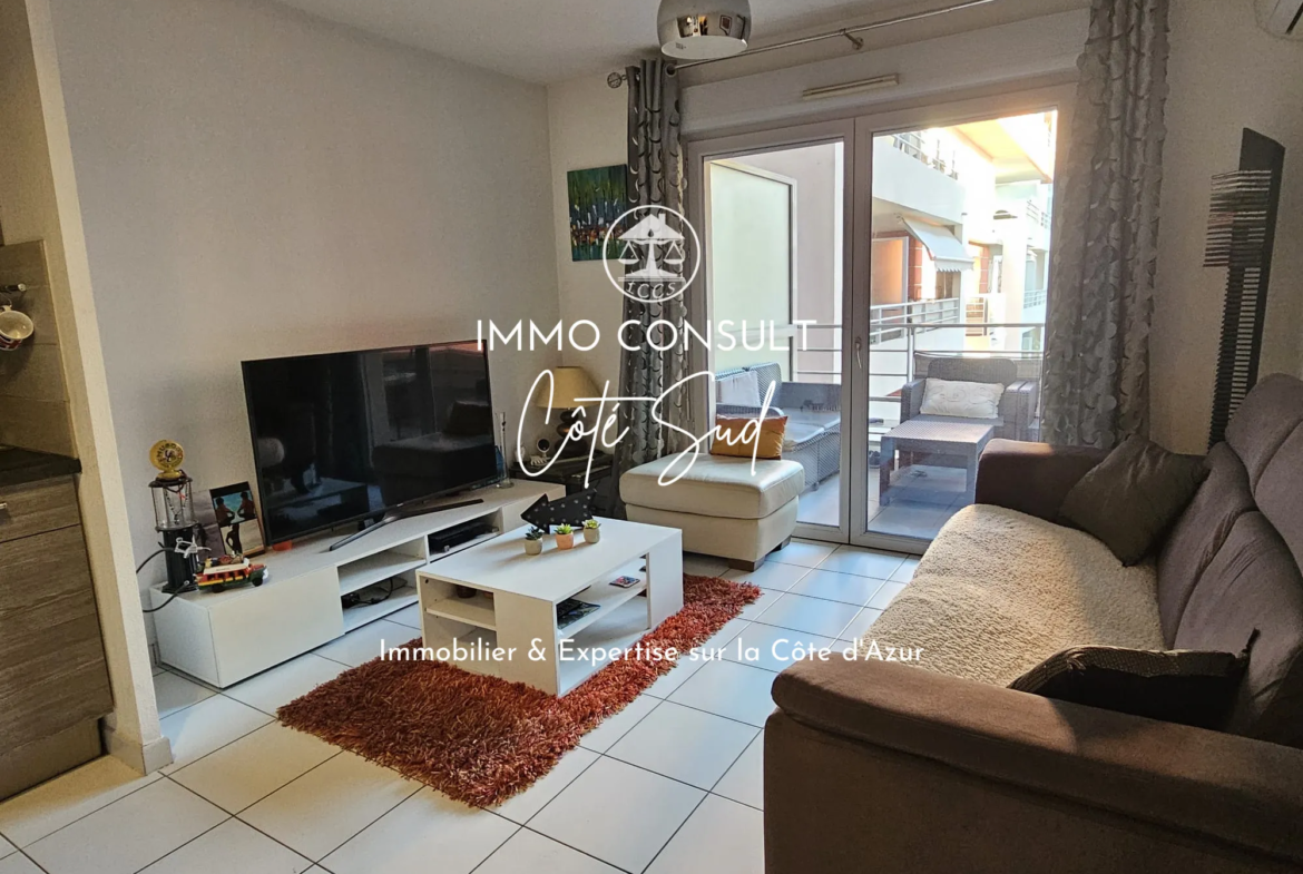 Appartement 2 pièces de 39,54 m² à Nice avec terrasse et garage 