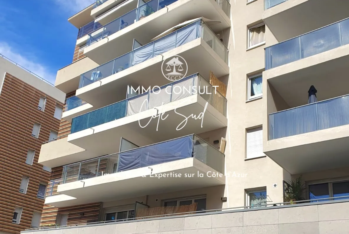 Studio récent à Nice Nord, 30,12 m² avec terrasse 