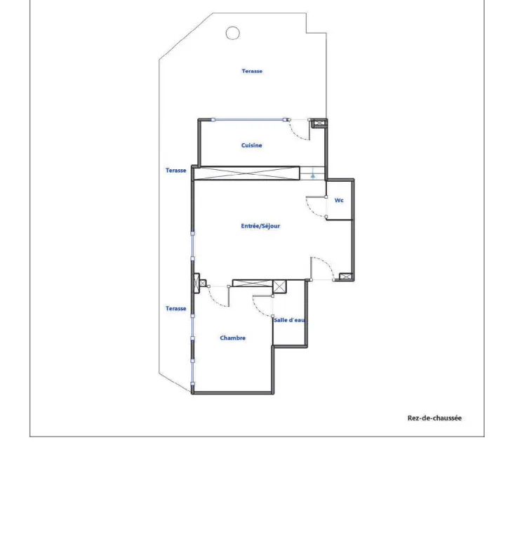 Appartement T2 rénové avec terrasse à Nice 