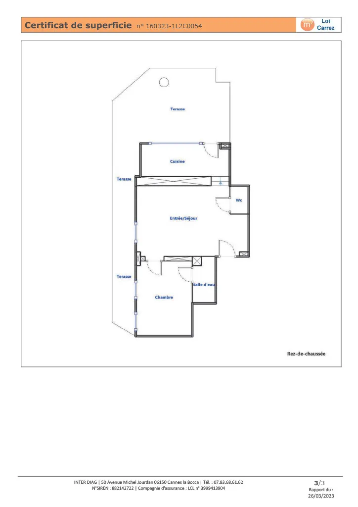 Appartement T2 rénové avec terrasse à Nice 