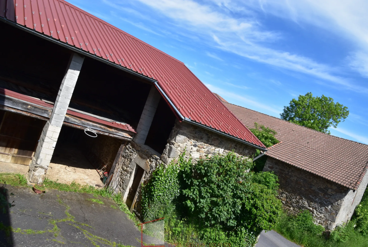 Ancien corps de ferme avec habitation et dépendances à vendre à Monlet 