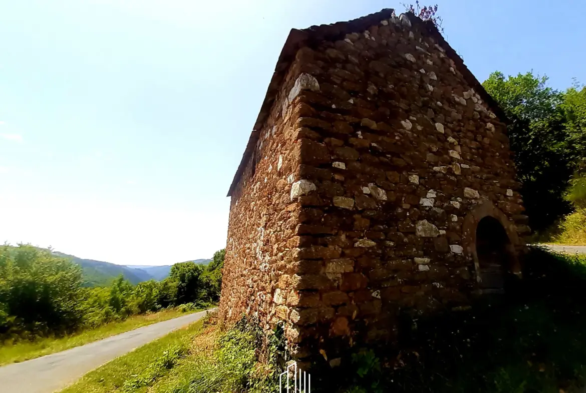 Maison de vigne à vendre avec terrain sur les hauteurs des Raspes du Tarn 