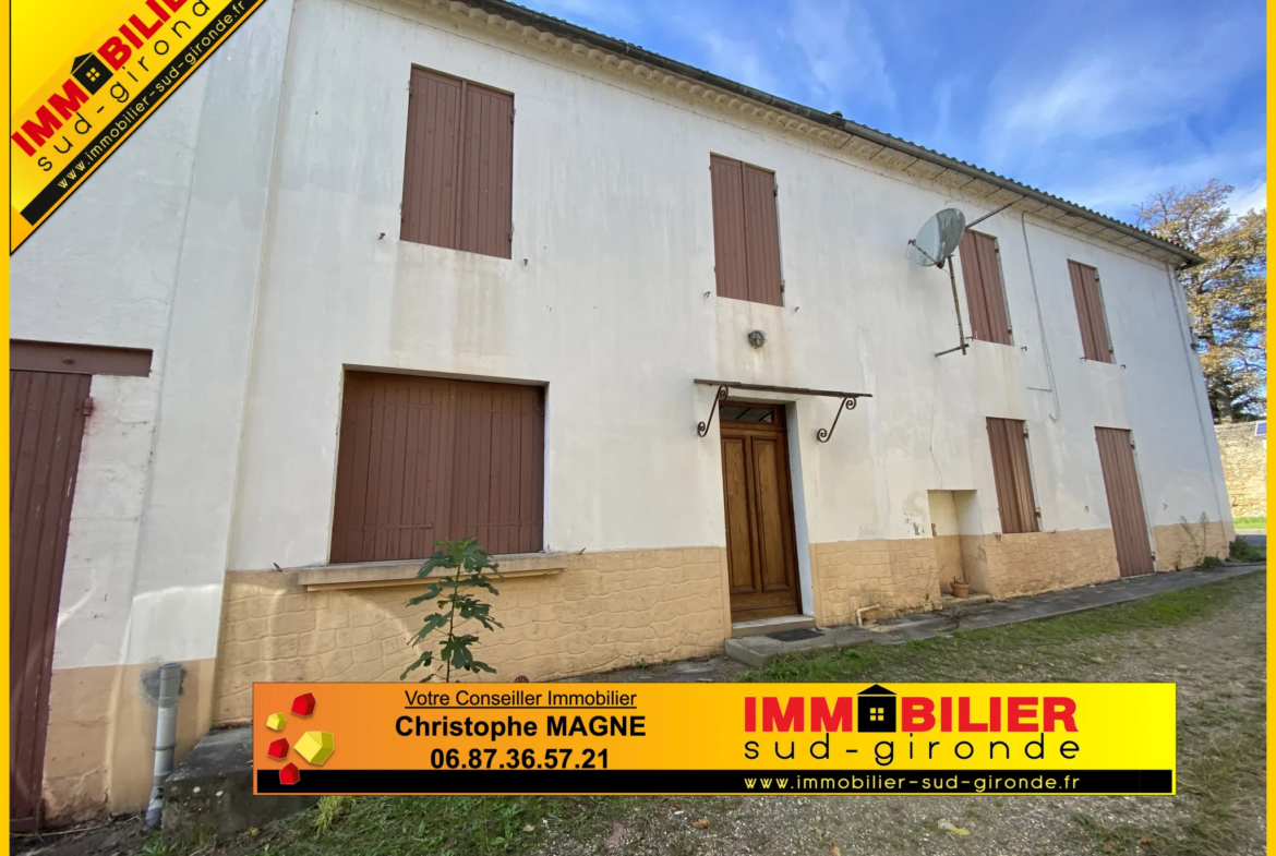 Maison en pierre à rénover à St Pierre d'Aurillac 