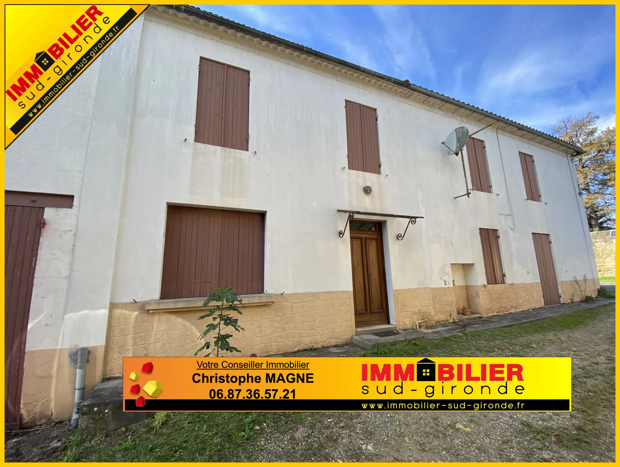 Maison en pierre à rénover à St Pierre d'Aurillac 