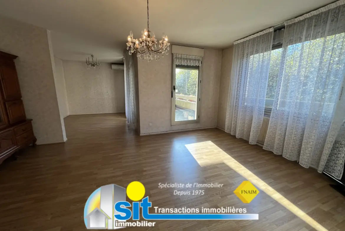 À vendre : Appartement T4 lumineux avec vue sur le Rhône à Vienne 