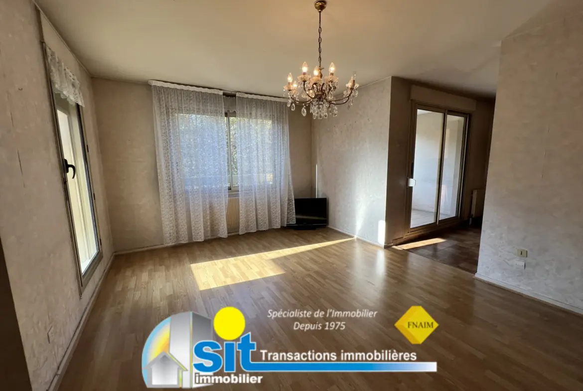 À vendre : Appartement T4 lumineux avec vue sur le Rhône à Vienne 