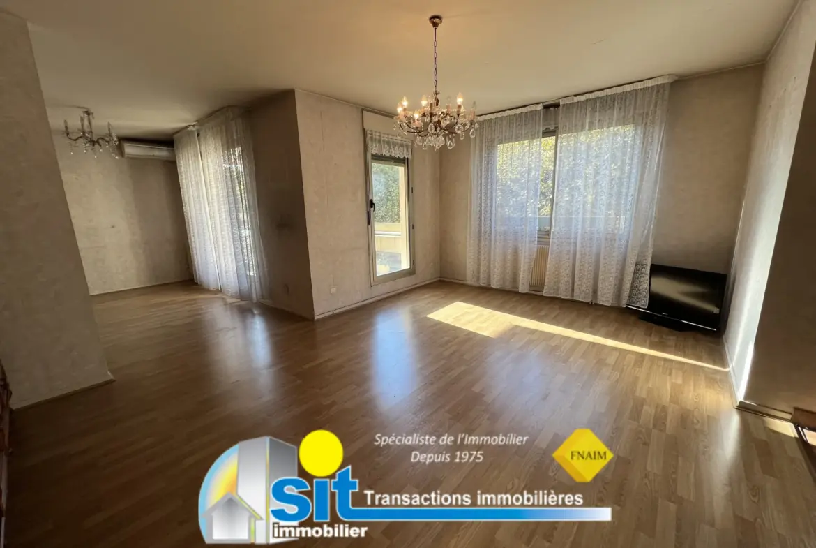 À vendre : Appartement T4 lumineux avec vue sur le Rhône à Vienne 