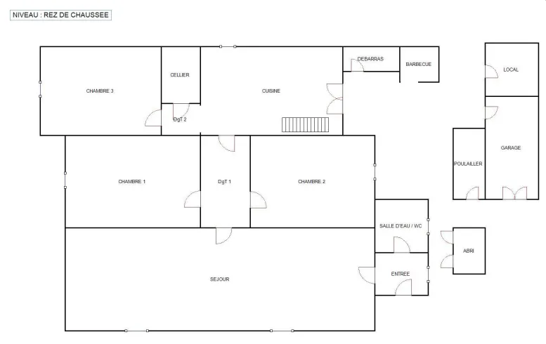 Maison en vente au bord du canal à Hure 